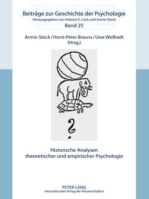 cover image of Historische Analysen theoretischer und empirischer Psychologie
